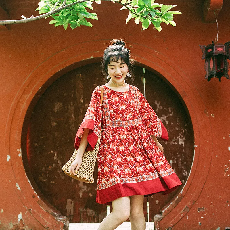 Bohemian Loose Comfy Dress