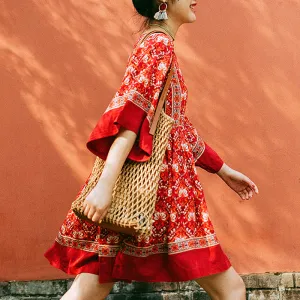 Bohemian Loose Comfy Dress