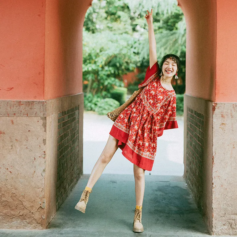 Bohemian Loose Comfy Dress