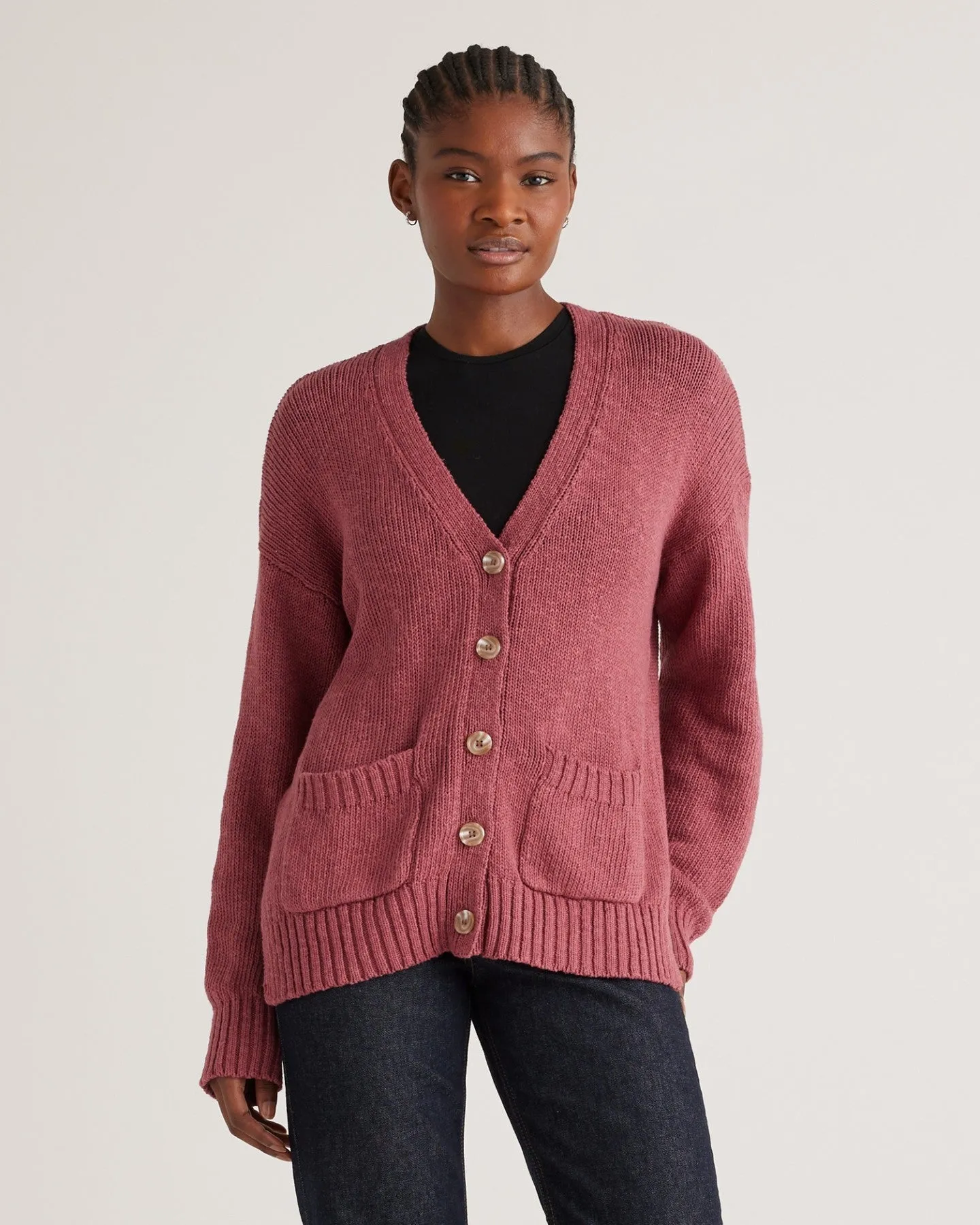 Cotton Linen Relaxed Cardigan