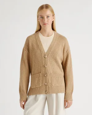 Cotton Linen Relaxed Cardigan