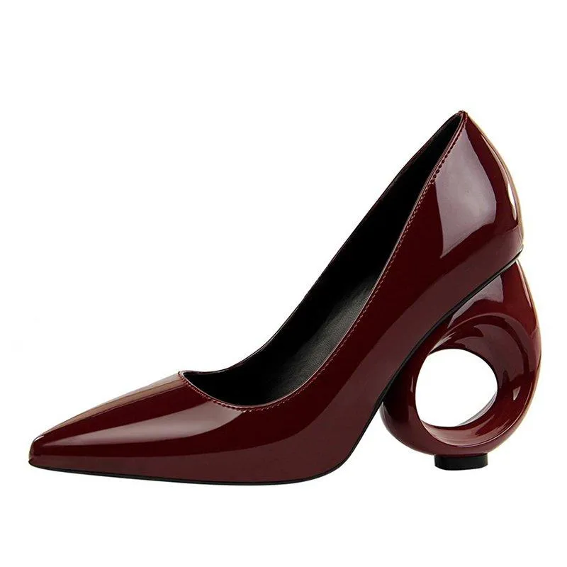 Elegant Pu Date Special-shaped Heels