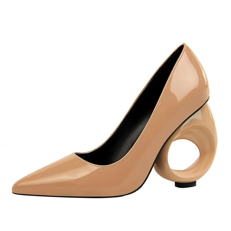 Elegant Pu Date Special-shaped Heels