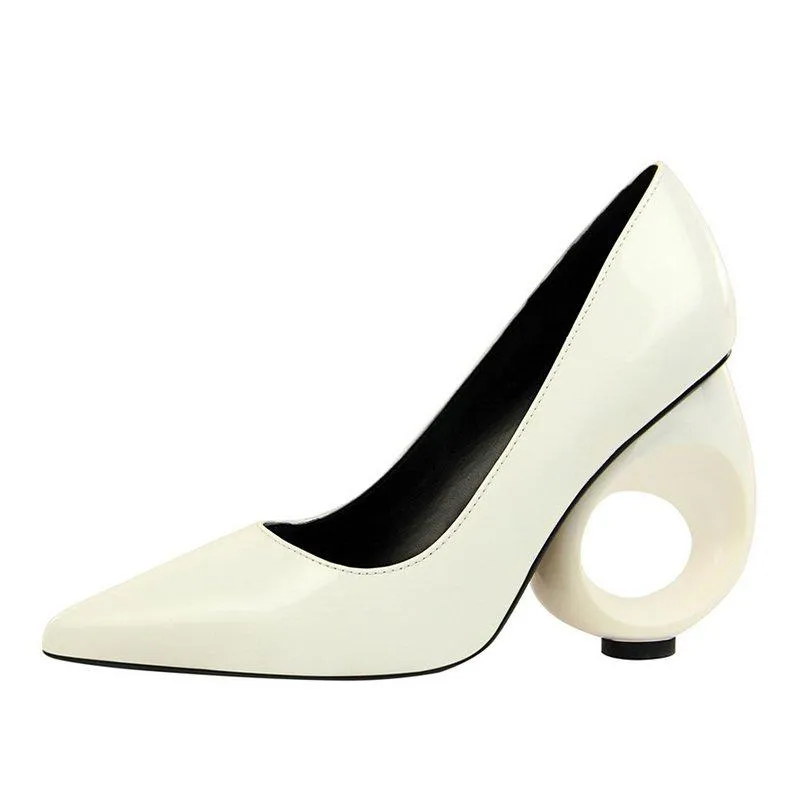 Elegant Pu Date Special-shaped Heels