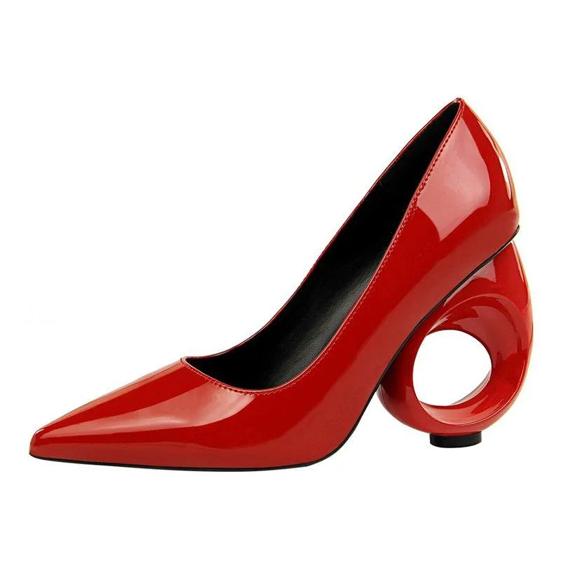 Elegant Pu Date Special-shaped Heels
