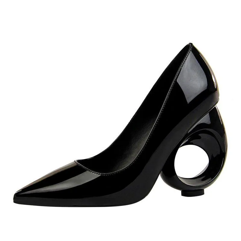 Elegant Pu Date Special-shaped Heels
