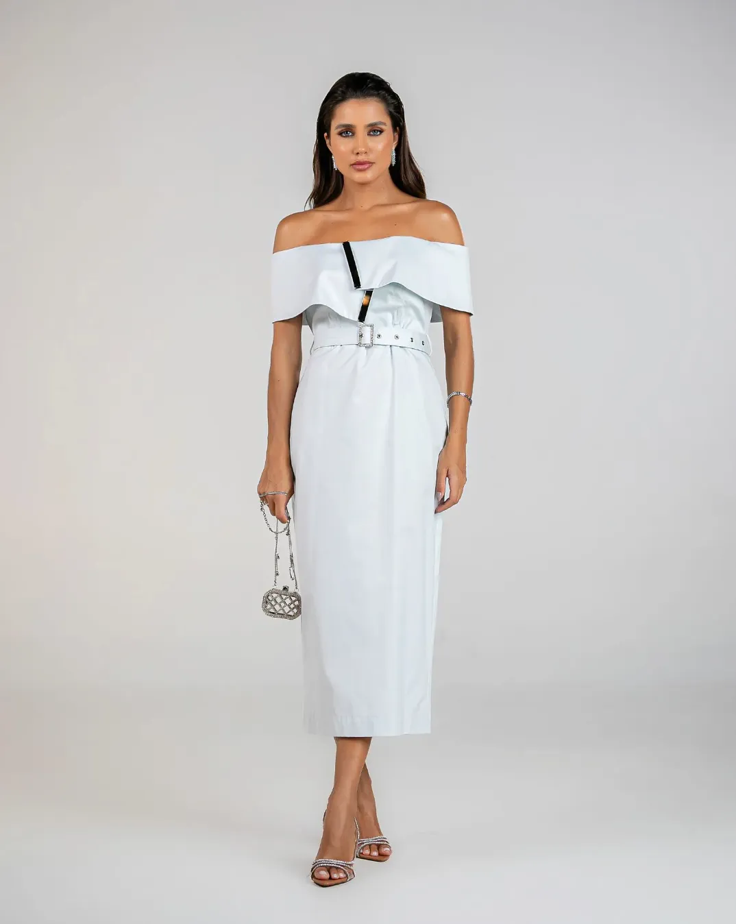 Off The Shoulder Midi Dress