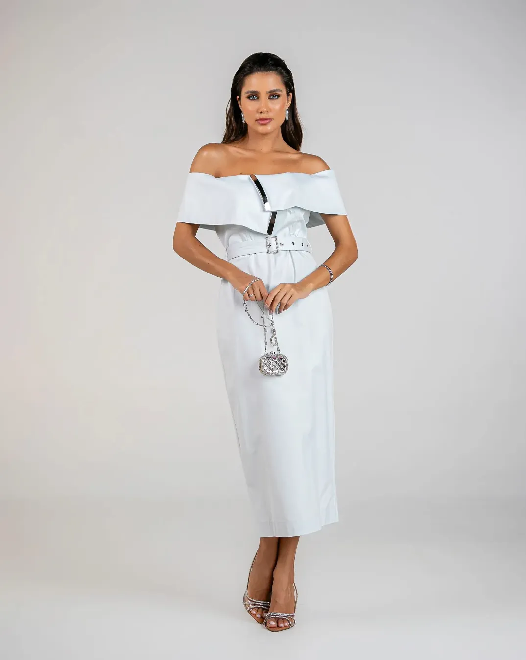 Off The Shoulder Midi Dress