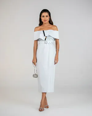 Off The Shoulder Midi Dress