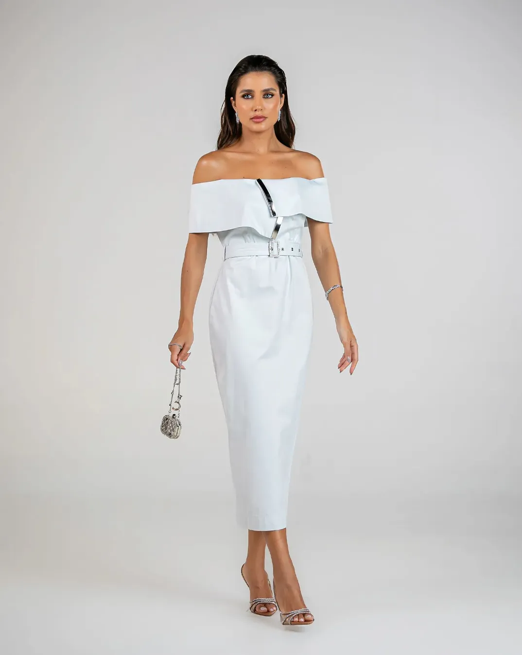 Off The Shoulder Midi Dress