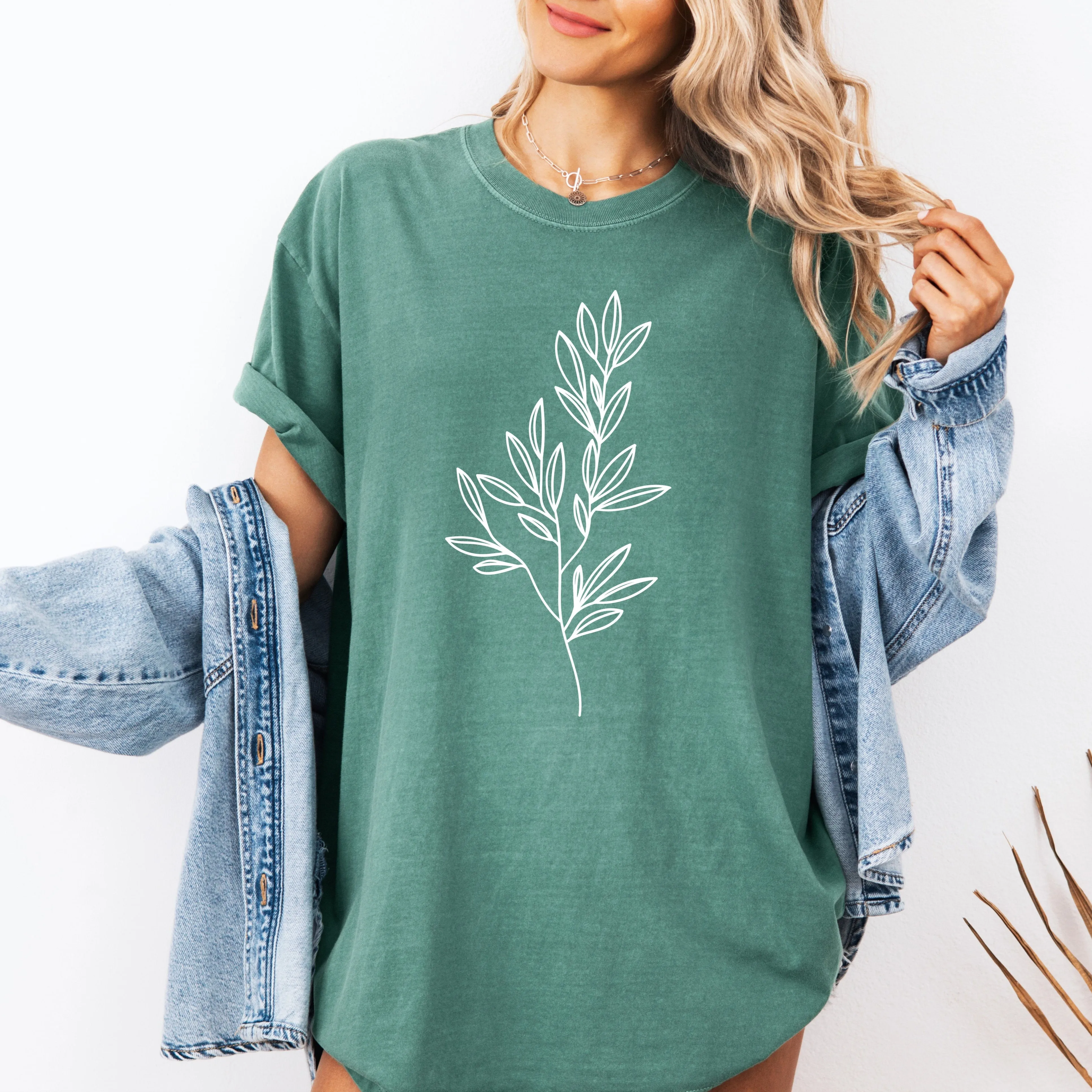 Plant Tree Branch Botanical Comfort Colors T Shirt (Copy)