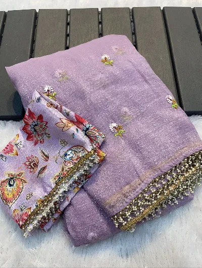 Pure Georgette Crepe Silk Elegant Saree