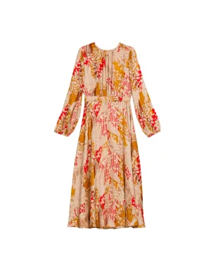 SATIN MIDI DRESS