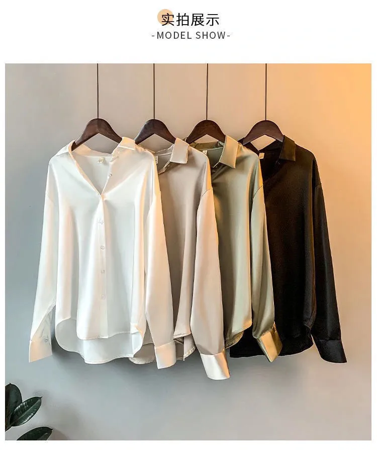 Silk vintage long sleeve blouse