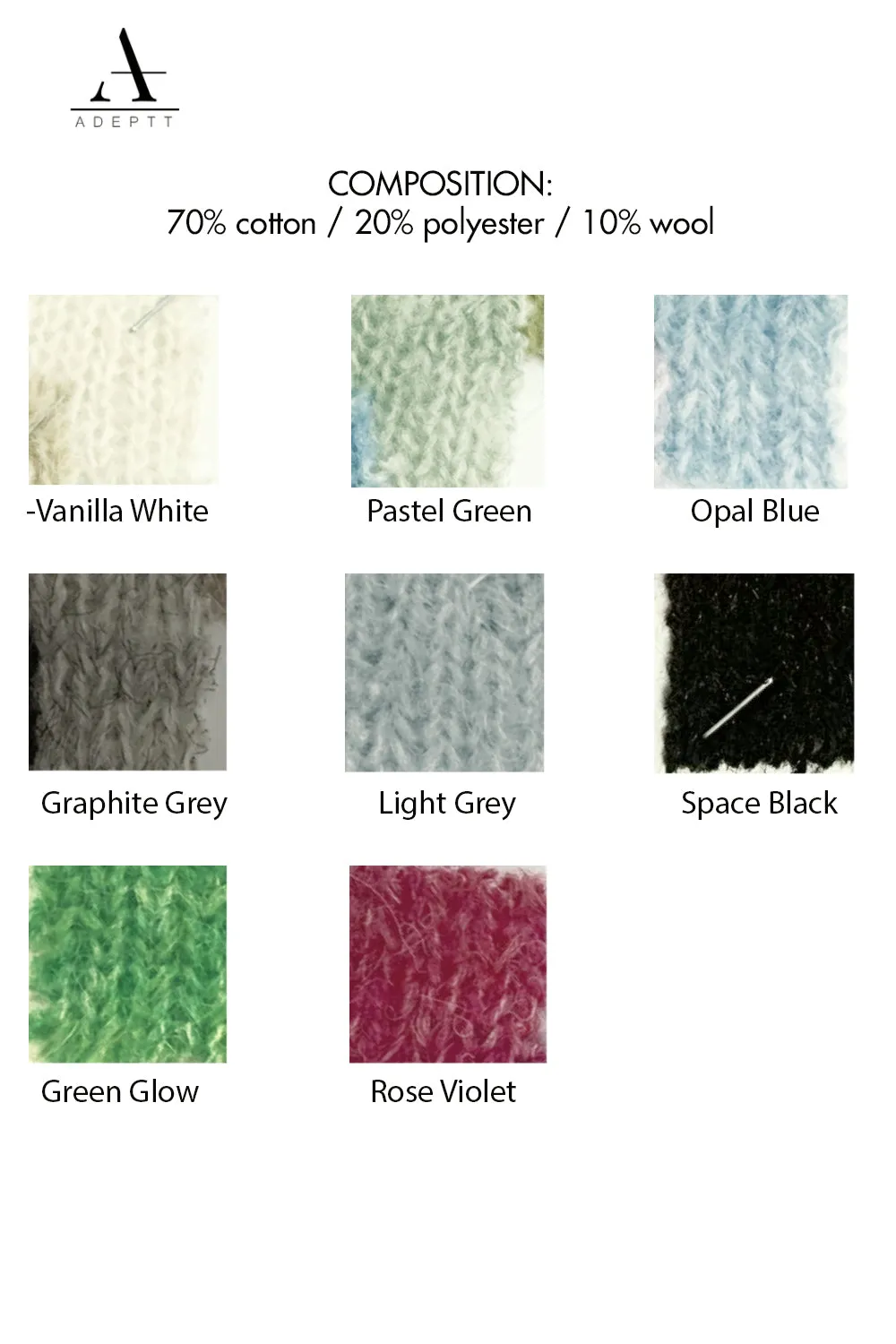 Snood scarf from soft knitted fabric - ETTA