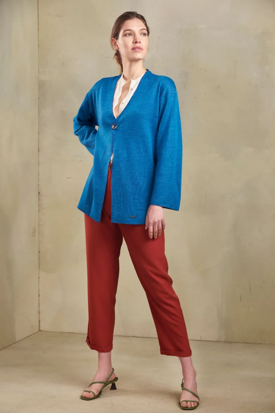 Tobago Cardigan Baby Alpaca Color Keywest&Atenas