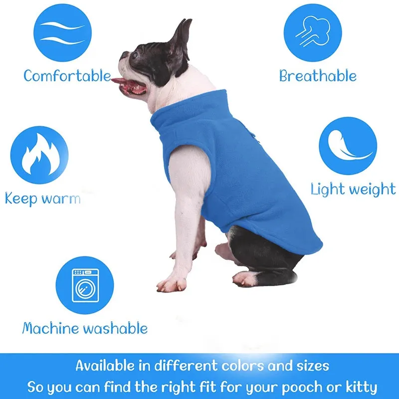 Warm Fleece Vest for Small Dogs - Winter Apparel for Puppies and Small Breeds