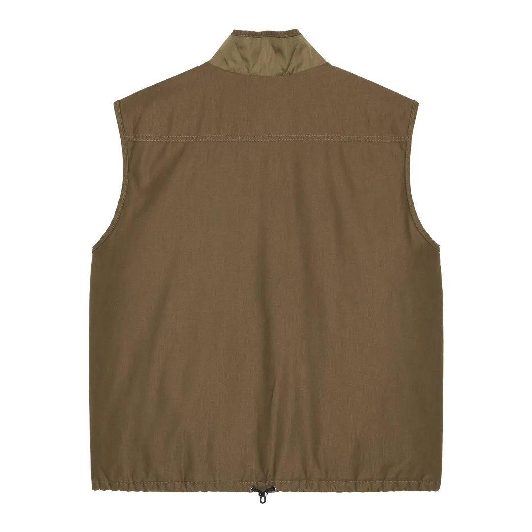 WARM WORK VEST / BROWN