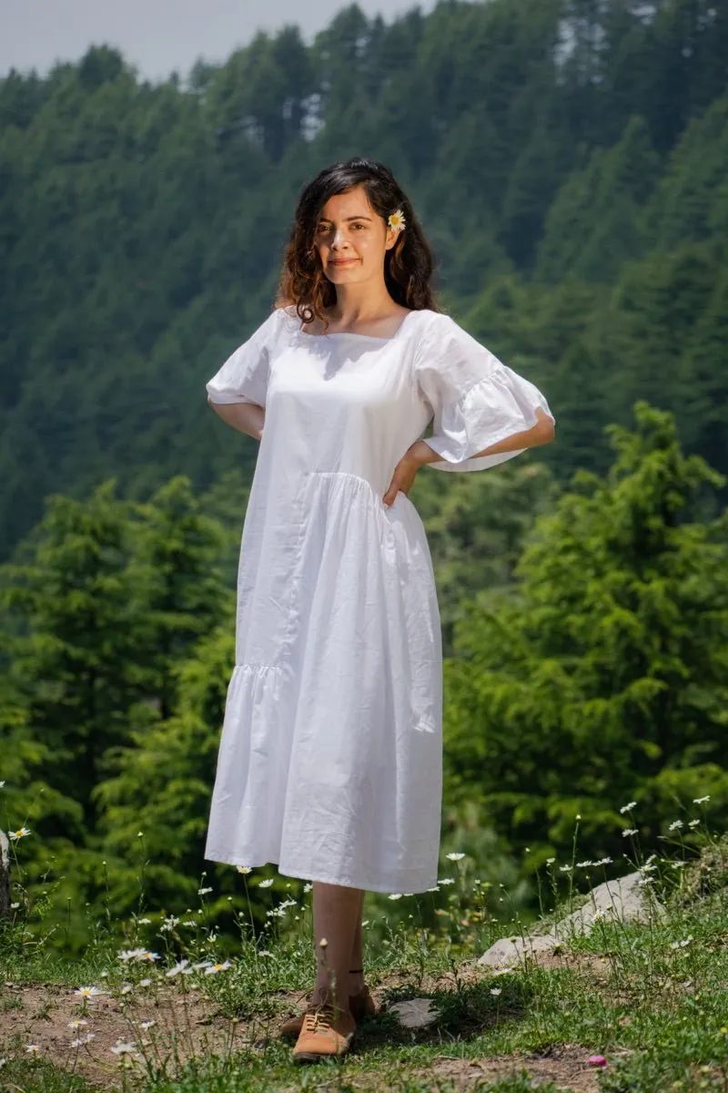 White comfy dress