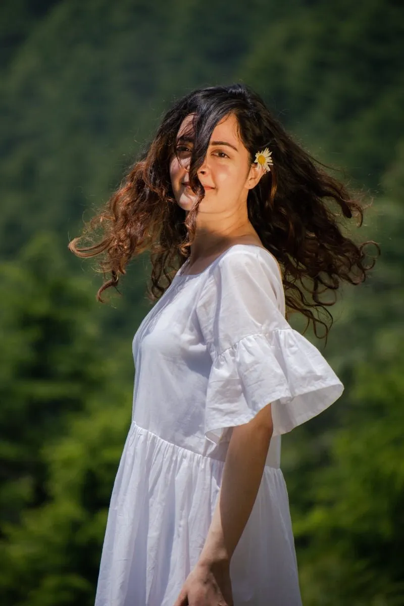 White comfy dress